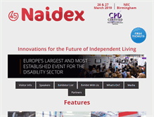 Tablet Screenshot of naidex.co.uk